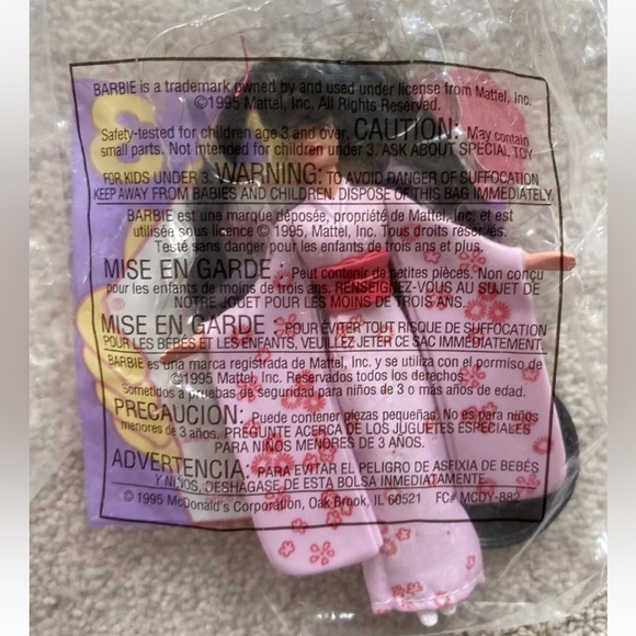 Vintage McDonald’s International Barbie Happy Meal Toy 1995 - Picture 11 of 13